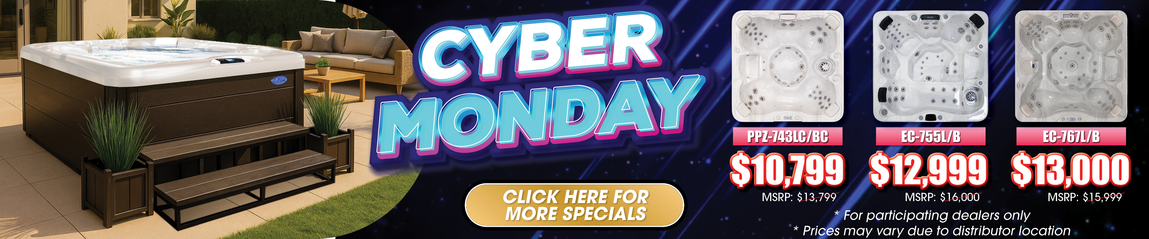 Calspas hot tub being used in a family setting - France