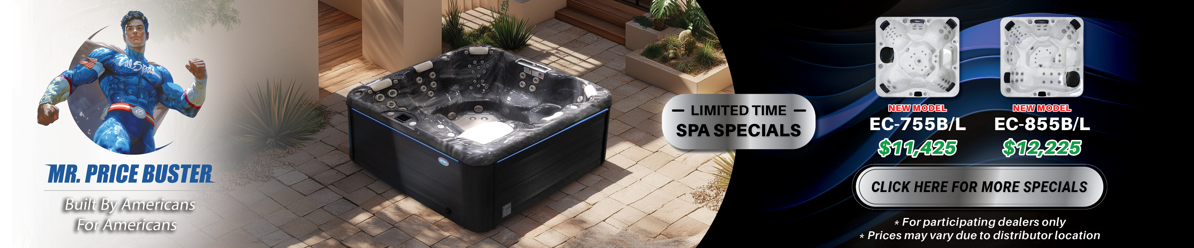Calspas hot tub being used in a family setting - France